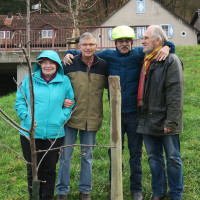 Die fröhlichen Baumpflanzer vom SPD Ortsverein